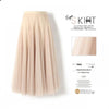 Pleated Mesh Skirt Women's Mid-length Large Swing Dress