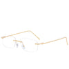 Fashion Rimless Cut-edge Sunglasses Ocean Lens Sunglasses