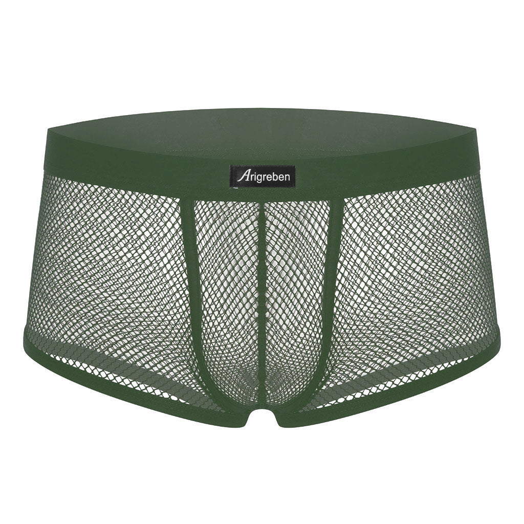 Men's Underwear Mesh Breathable Boxers Transparent