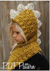 Baby Girls Hats Handmade Kids Winter Hats Wrap Bear Scarf Caps