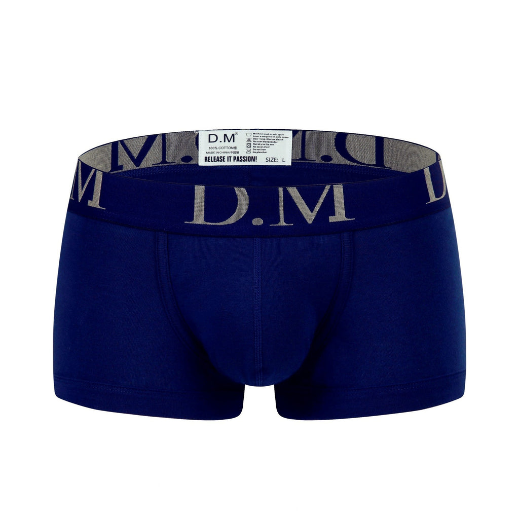 Low Waist Solid Color Boxers For Youth