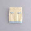 Small fragrant diamond buttoned fur skirt