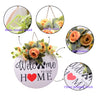 Nordic Ins Home Decoration Round Welcome Wooden Sign