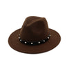 New Style Rivet Accessories Top Hat For Men and Women Woolen Hats