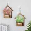 European Style Wooden Hanging Pot Wall Decoration Creative Wall Hanging Flower Pot Flower Basket Home Living Room Wall Decoration Wall Hanging Flower Pot