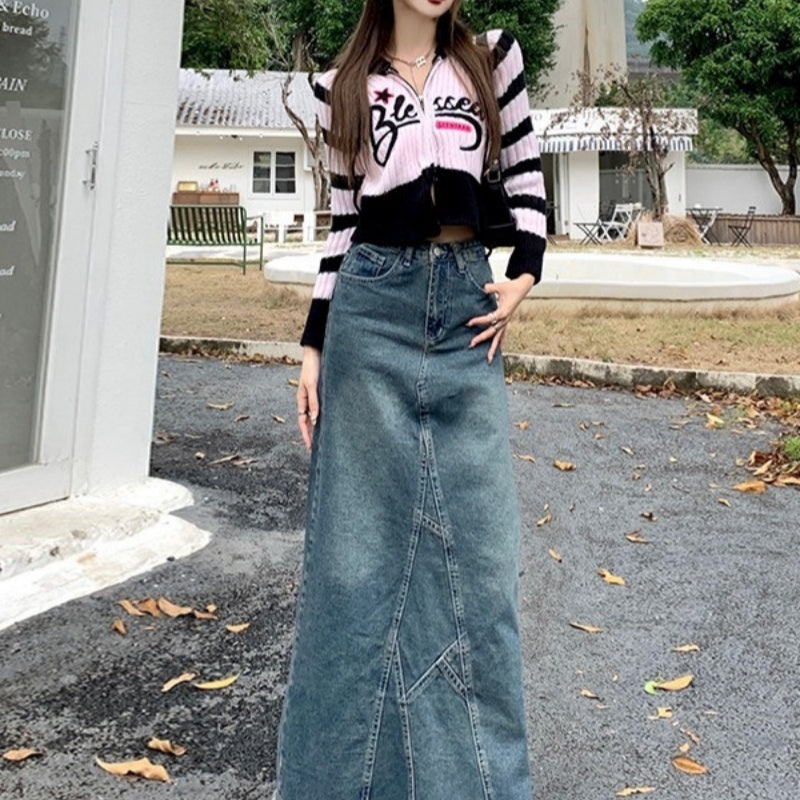 Niche Hot Girl Design Lotus Leaf Sheath Fishtail Skirt For Women