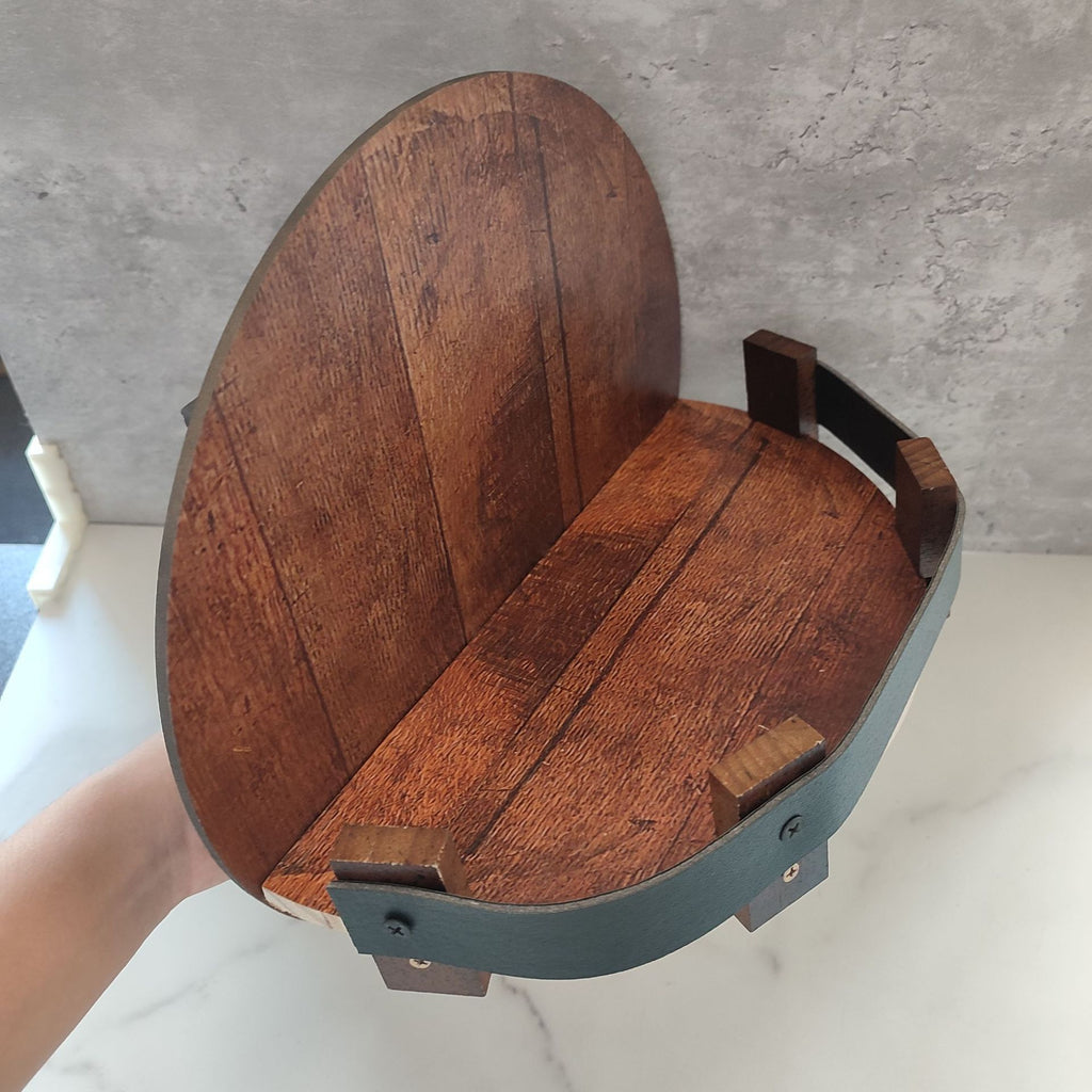 Home Wall Hanging Wooden Wine Rack Decoration
