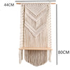 Bohemian 2-layer Wooden Shelf Tapestry Measures Woven Wood Shelf Wall Decoration For Home