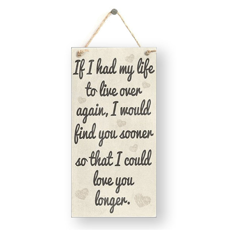 Creative WiFi Password Listing Welcome Door Plate Wooden Craftwork Home Decoration Pendant