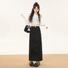 Pleated Split Skirt Women's Autumn All-matching