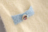 Small fragrant diamond buttoned fur skirt