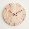 Punch-free Solid Wooden Wall Clock For Home Living Room Decoration