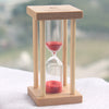 Sand Clock Timer Log Safety Fall Protection Children's Brushing Creative Wooden Decoration Home Decorations