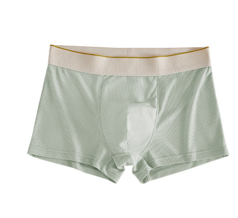 Ice Silk Stripes Men's Boxers Comfortable And Breathable