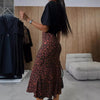 Fashion High Waist Print Women's Skirt
