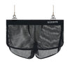 Nylon Men's Large Mesh Low Waist Sports Pants Japanese Sexy Transparent Cutout Boxers