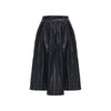 Black Splash-ink Design A- Line Skirt Women's High Waist