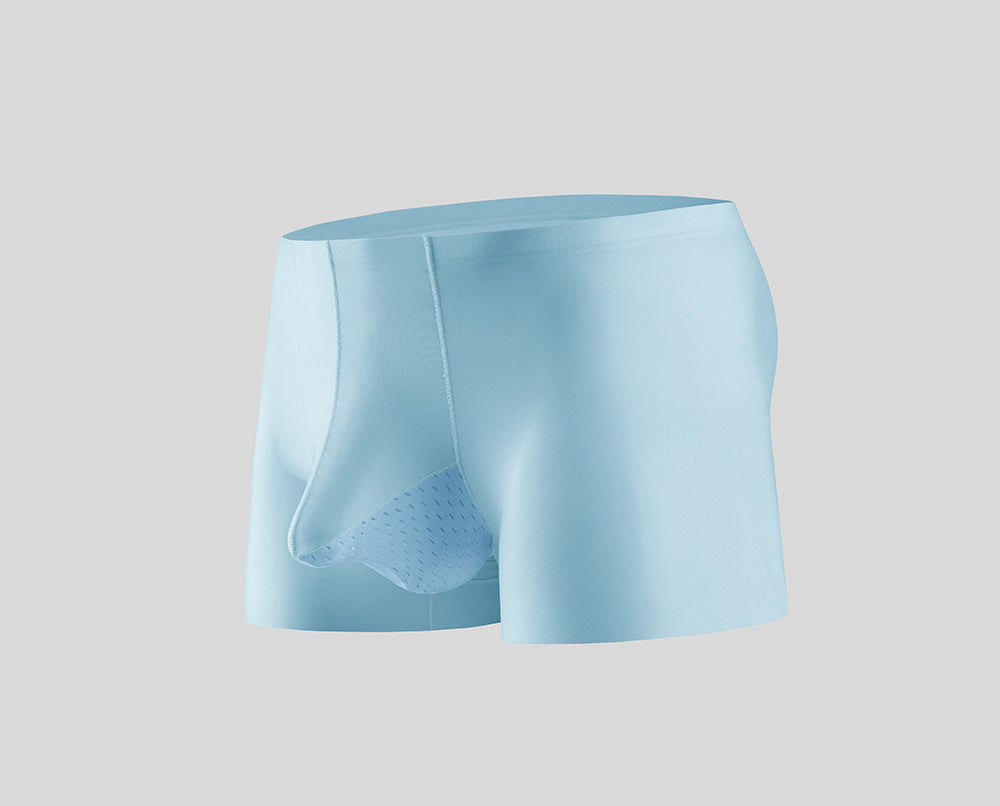 Ice Silk Separation Mesh Quick-drying Breathable Trunk Underpants Bullet Separation Boxers