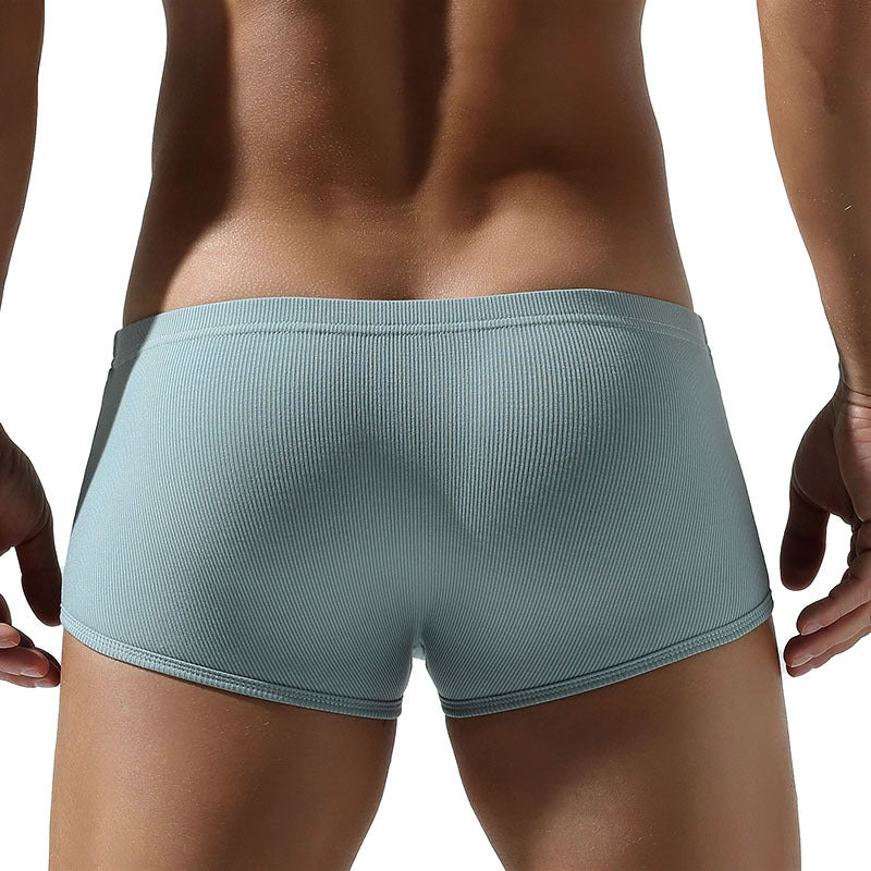 Fashion Sports Trendy Style Low Waist Design Improve Hip Lifting Effect Thread Boxers