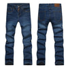 Jeans Slim Straight With Generous Give and Comfortable Waist Fit