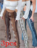 High Elastic Tight Pants Slim Sexy Print Trousers Womens Clothing