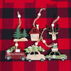 Home Christmas Wooden Decoration Hanging Set