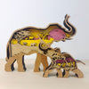 New Wooden Carved Elephant Creative Home Decoration