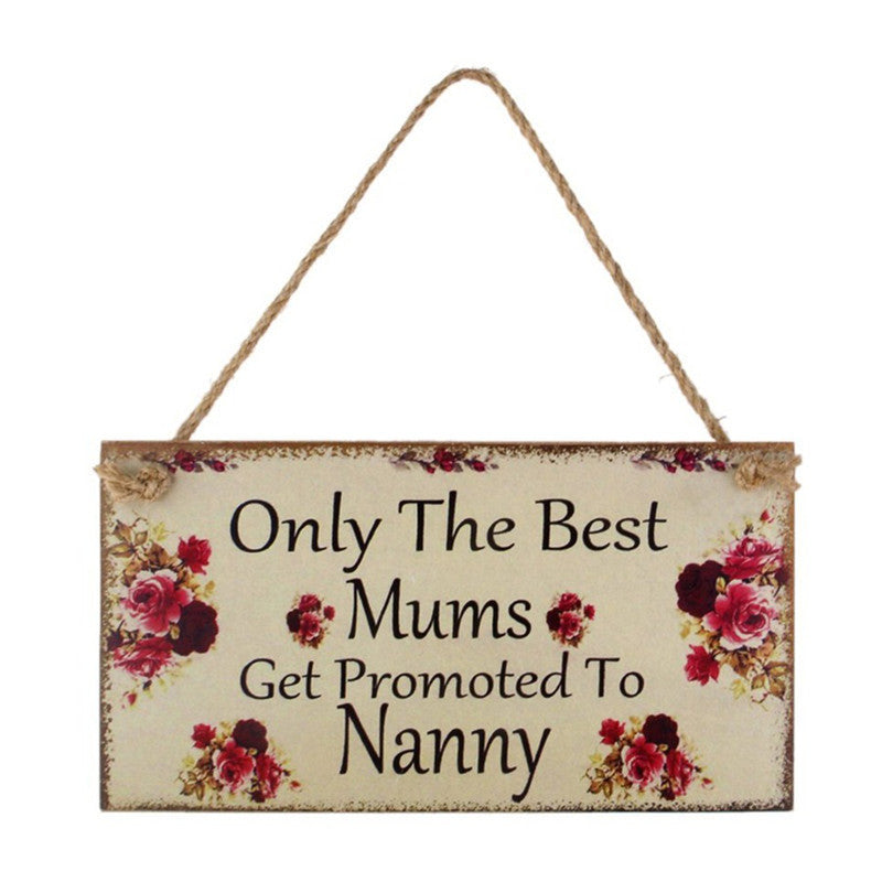 Creative WiFi Password Listing Welcome Door Plate Wooden Craftwork Home Decoration Pendant