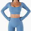 Sports Top Women's Quick-drying Workout Clothes With Chest Pad Slim Fit Skinny Long Sleeve Yoga Wear