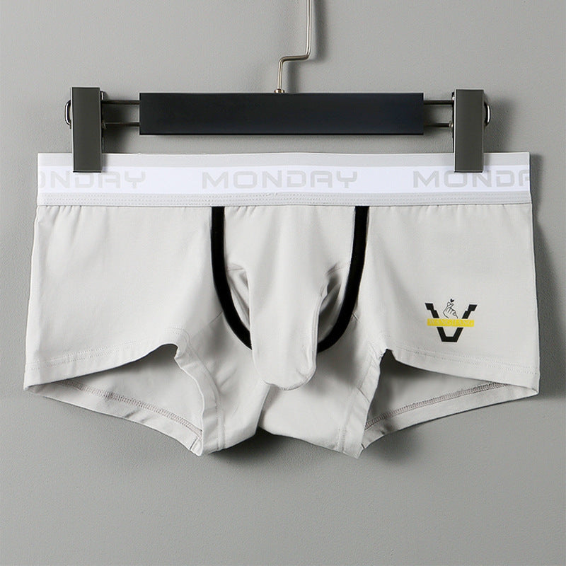 Mesh Elephant Nose Boxers Cotton Men's Bullet Separation Boxer Briefs
