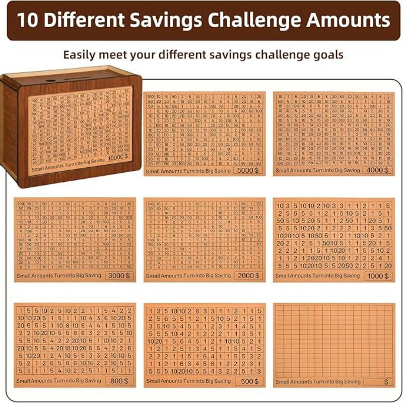 Home Decoration Wooden Piggy Bank Ornaments