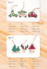 Home Christmas Wooden Decoration Hanging Set