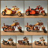Retro Wooden Motorcycle Decoration Creative Home