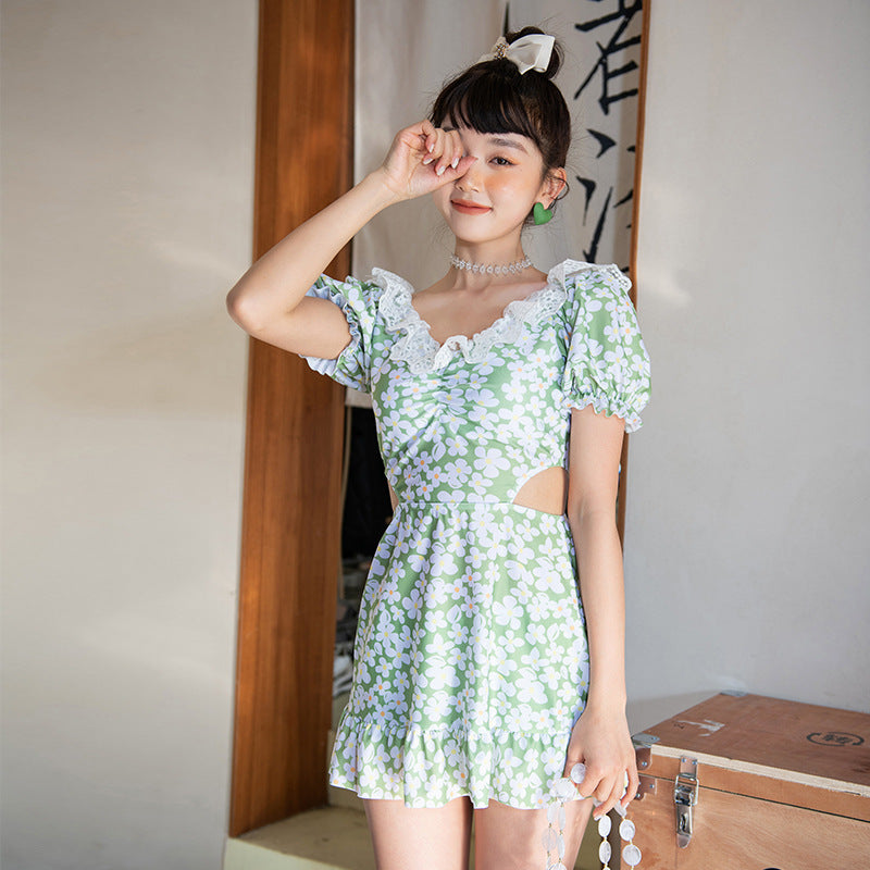 Retro Summer Floral Women's Swimsuit