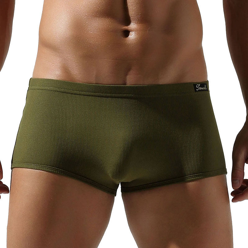 Fashion Sports Trendy Style Low Waist Design Improve Hip Lifting Effect Thread Boxers