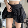 Heavy Work Dark Lace Puffy Skirt