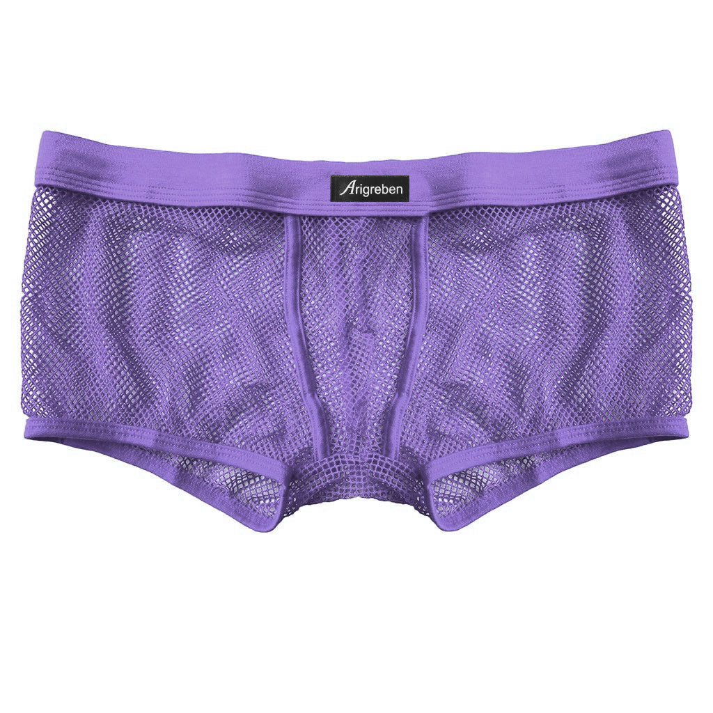 Men's Underwear Mesh Breathable Boxers Transparent