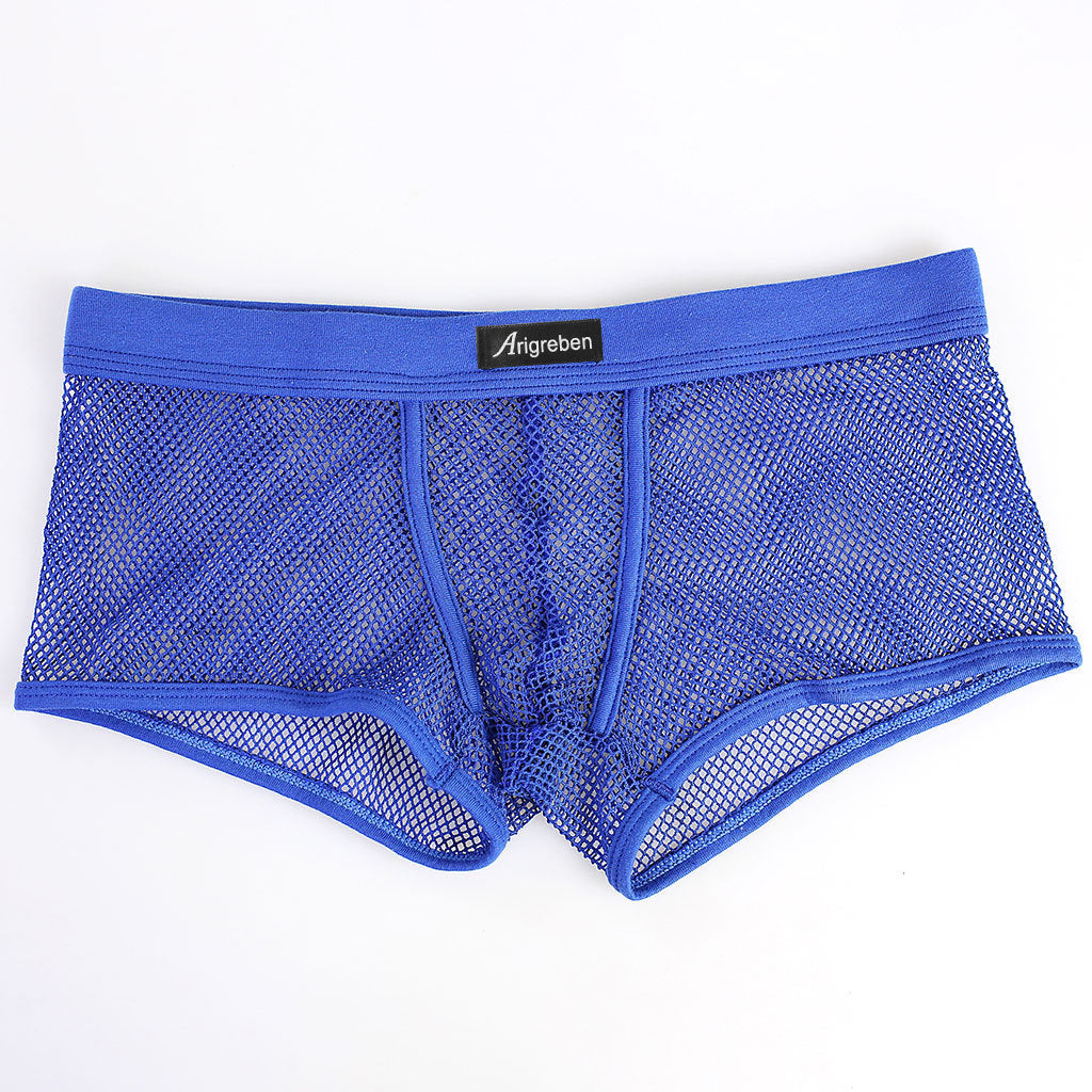 Men's Underwear Mesh Breathable Boxers Transparent