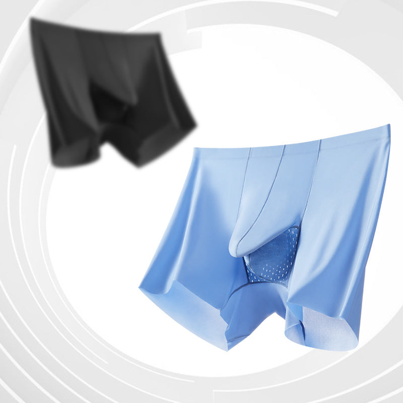 Ice Silk Separation Mesh Quick-drying Breathable Trunk Underpants Bullet Separation Boxers