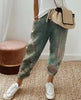 Women's Fashion Cotton Linen Solid Color Casual Pants