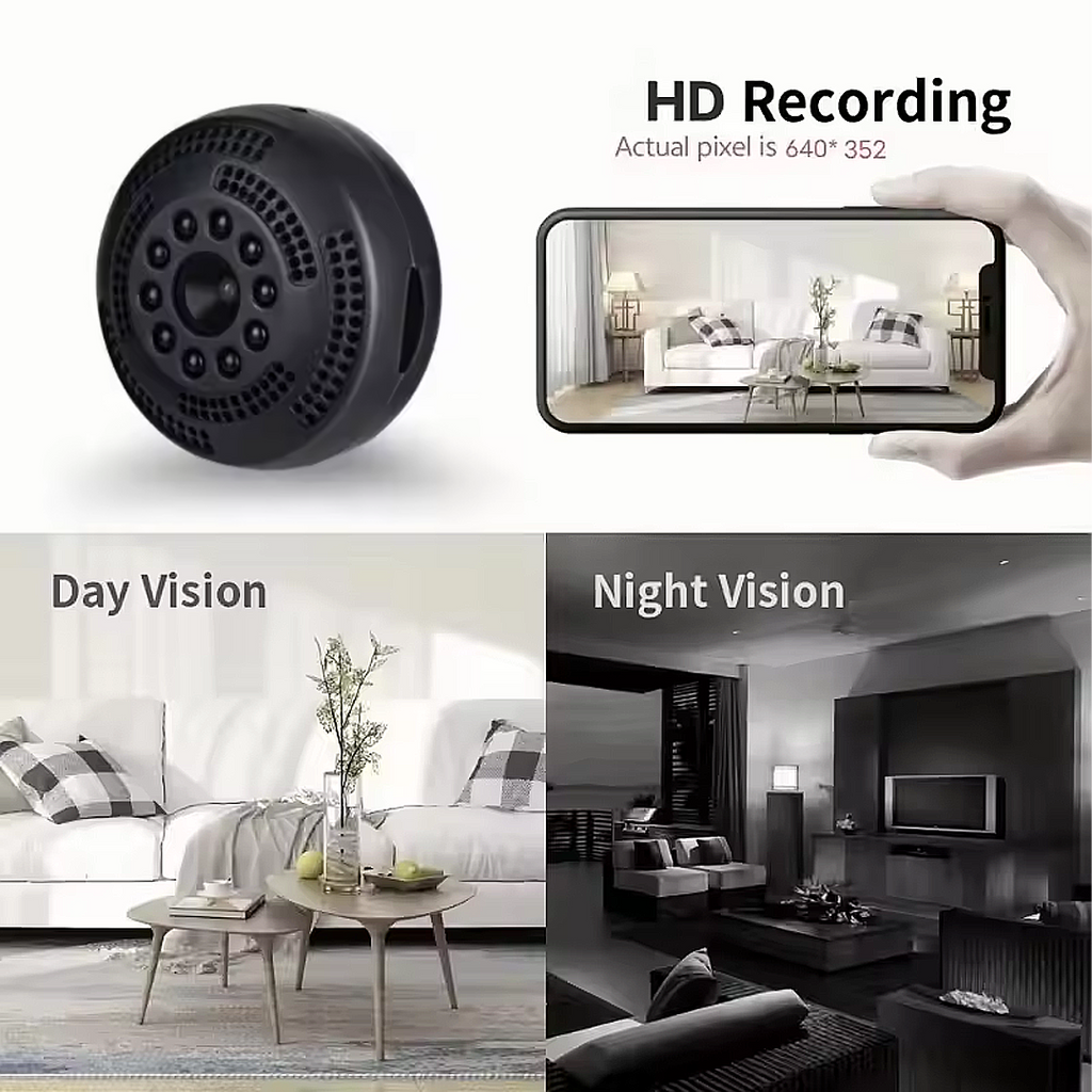 Mini Magnetic Wireless WiFi Spy Camera (Free 16GB SD card included)