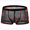 Men's New Mesh Lip Boxers Translucent Thin Quick-drying Low Waist Youth Briefs