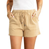 Casual Pants Cross-border Solid Color High Waist Drawstring Straight Shorts