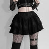 Heavy Work Dark Lace Puffy Skirt