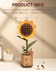 ROBOTIME 3D Puzzle Flowers Wooden Model Kits For Adults To Build, Artificial Flowers For Decoration, Home Decor Accessories Living Room, Gifts For Women On Valentine's Day, Flower Bouquet TW011