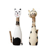 Home Desktop Decoration Wooden Couple Kitten Crafts