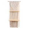 Bohemian 2-layer Wooden Shelf Tapestry Measures Woven Wood Shelf Wall Decoration For Home