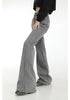 High-waisted Striped Horn Horseshoe Jeans Women's Mopping Wide-leg Pants