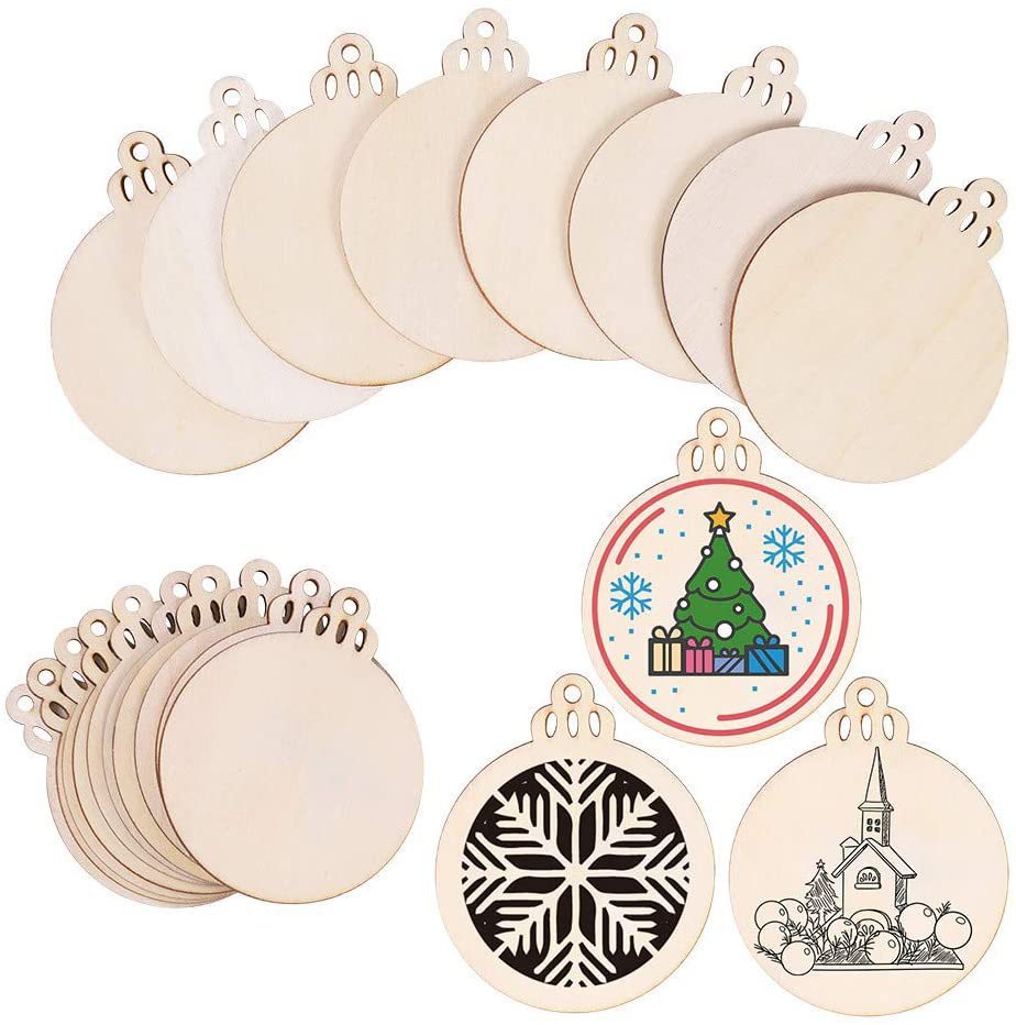 Christmas Home Decoration Articles Wooden Pendant