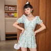 Retro Summer Floral Women's Swimsuit